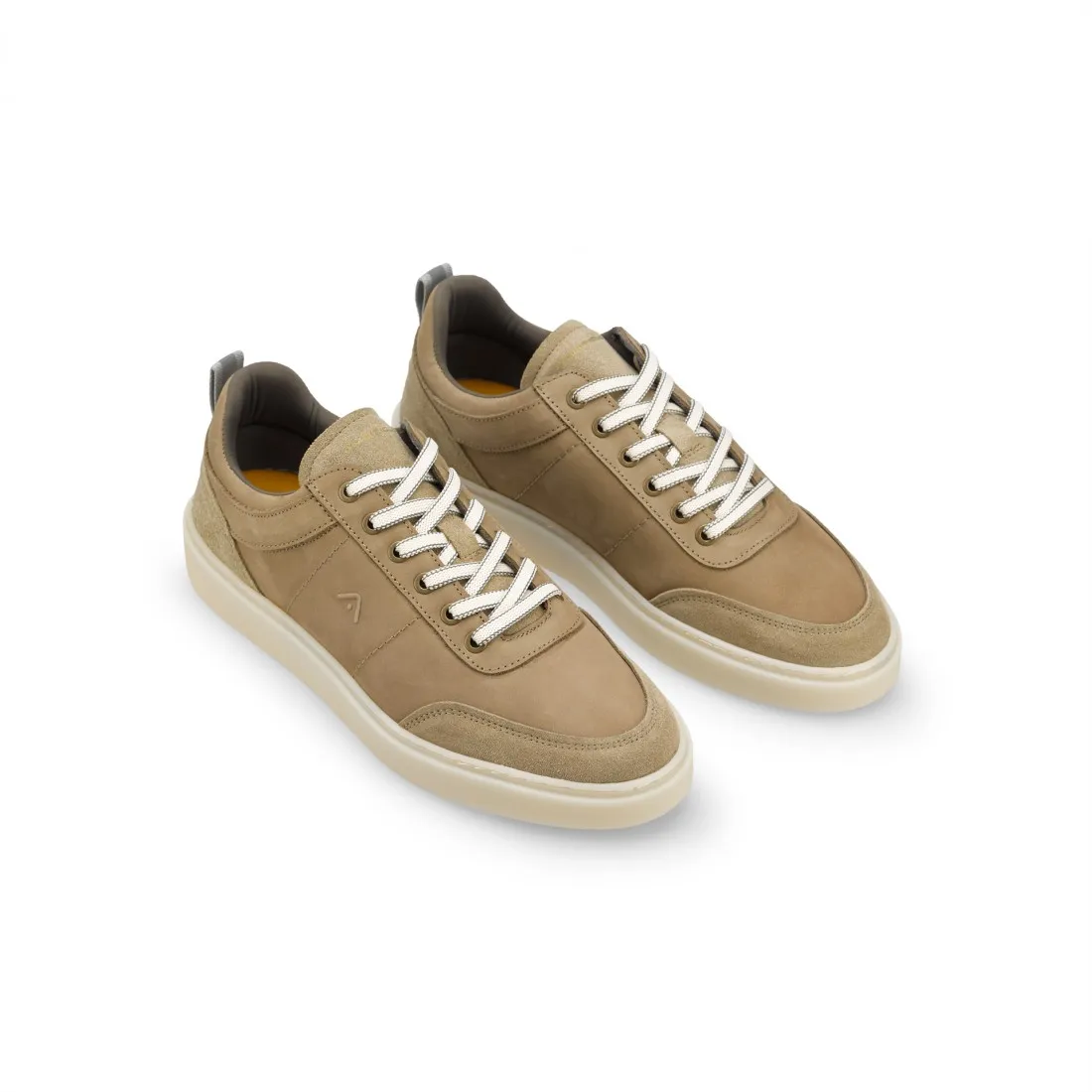 Tenis Para Hombre en Cuero 13053 taupe Court Ambitious